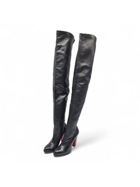 Christian Louboutin Kiss Me Gena Over The Knee Leather Boots EU 37 US 7 $1795