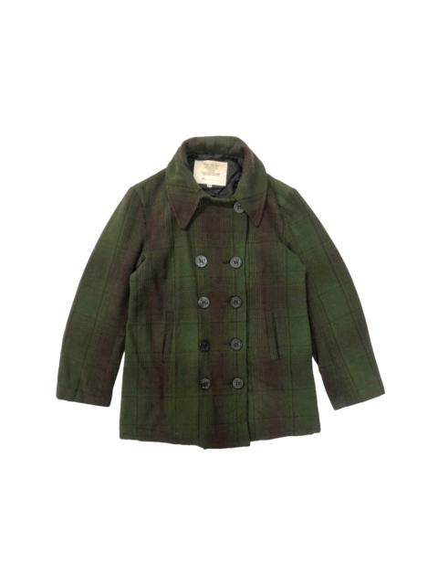 Vintage 80’s Navy Pea Coat Wool Jacket