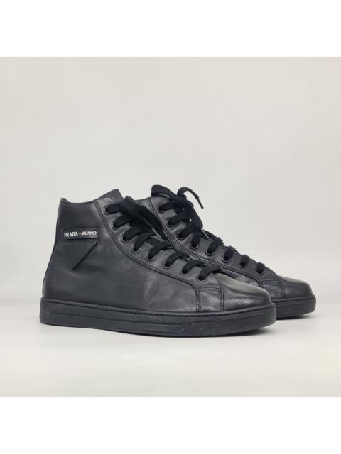 Prada Prada Milano - FW18 Logo Patch High Top Sneakers