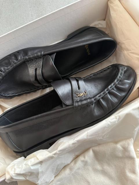 SAINT LAURENT Saint Laurent YSL Leather Loafers Derby