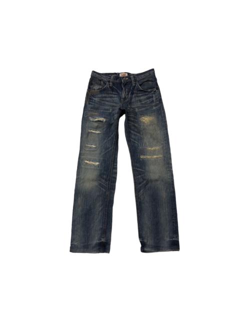 Other Designers Edwin - Edwin xv sashiko stich distressed denim 🔥