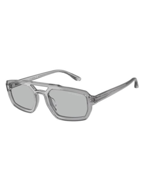 EMPORIO ARMANI Emporio Armani Light Grey Irregular Men's Sunglasses EA4240U 620287 53