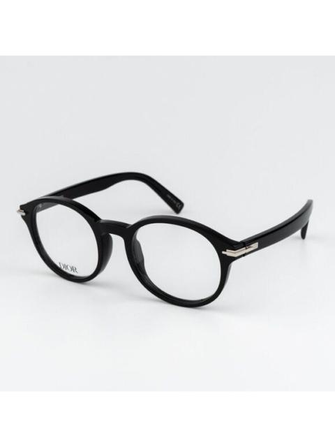 Dior NEW Dior DIORBLACKSUITO RI 1000 Shiny Black Unisex Round Eyeglasses