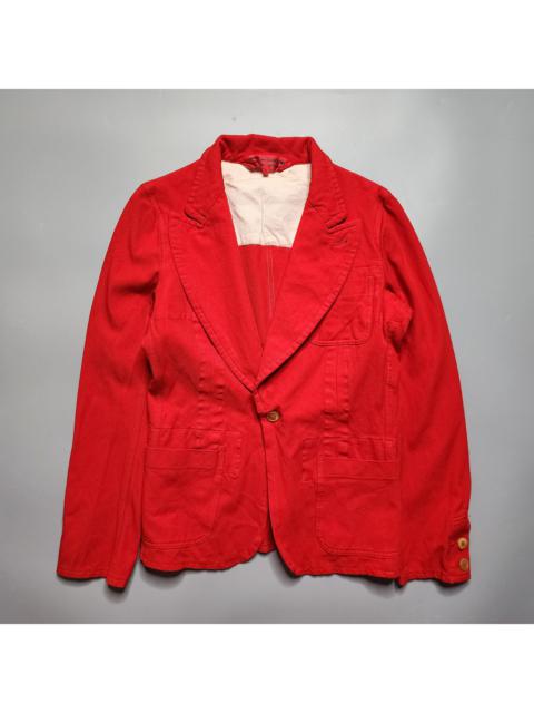 Comme Des Garcons - Overdyed Boiled Polyester Blazer Jacket
