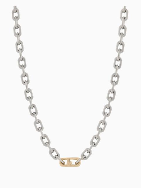 EMPORIO ARMANI TWO-TONE STAINLESS STEEL CHAIN NECKLACE