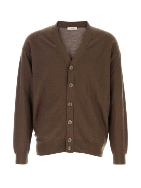 Lemaire Lemaire Men Brown Wool Blend Cardigan