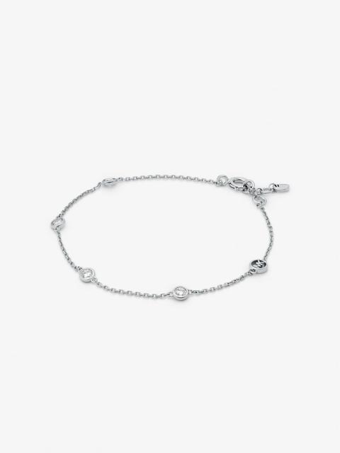 MICHAEL KORS Precious Metal-Plated Sterling Silver Cubic Zirconia Bracelet