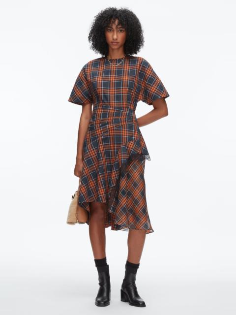 3.1 Phillip Lim Plaid Mix Draped Dress