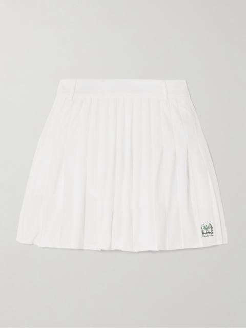 Polo Ralph Lauren + Wimbledon Pleated Printed Stretch Tennis Skirt