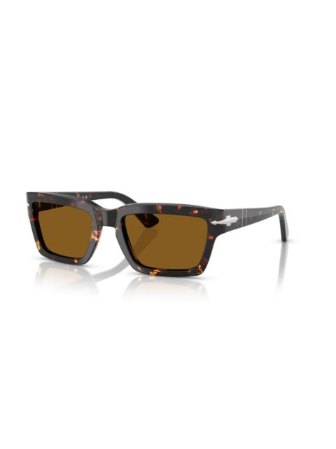 Persol Persol Brown Rectangular Men's Sunglasses PO3363S 985/33 55