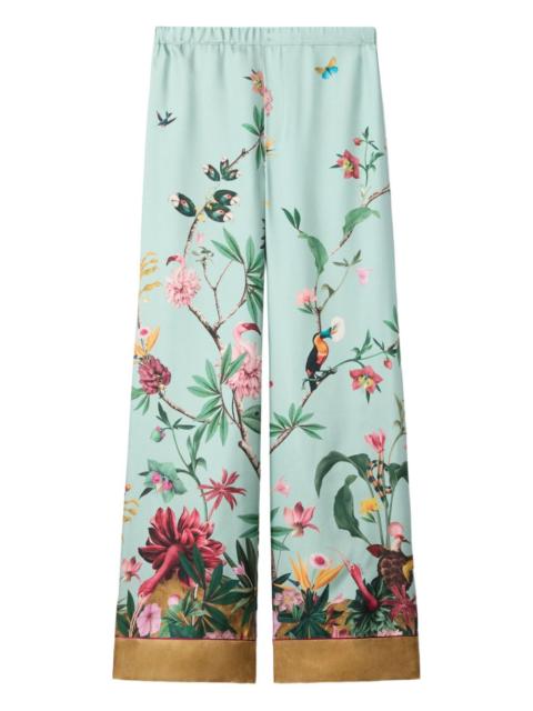 La DoubleJ floral pallazzo pants