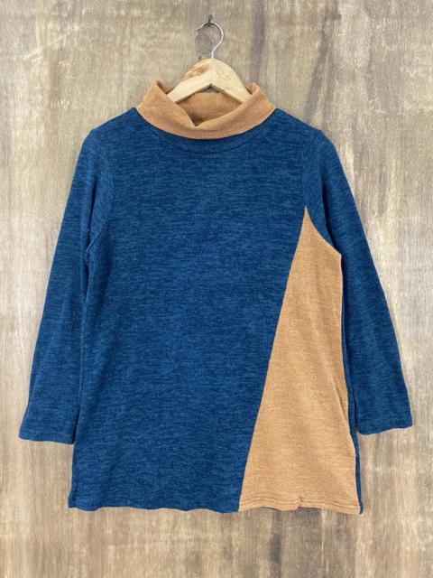 Other Designers Homespun Knitwear - Japanese Brand Patch Blue Knit Sweaters #1417