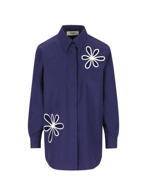 FENDI Fendi Women Embroidered Cotton Shirt
