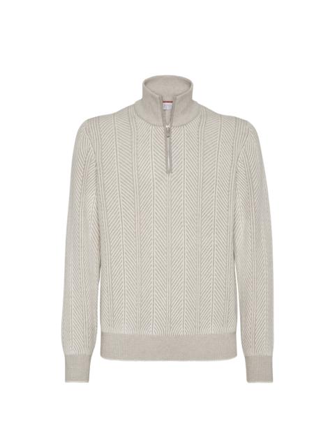 Brunello Cucinelli Brunello Cucinelli Vanisé sweater in Buff at Nordstrom