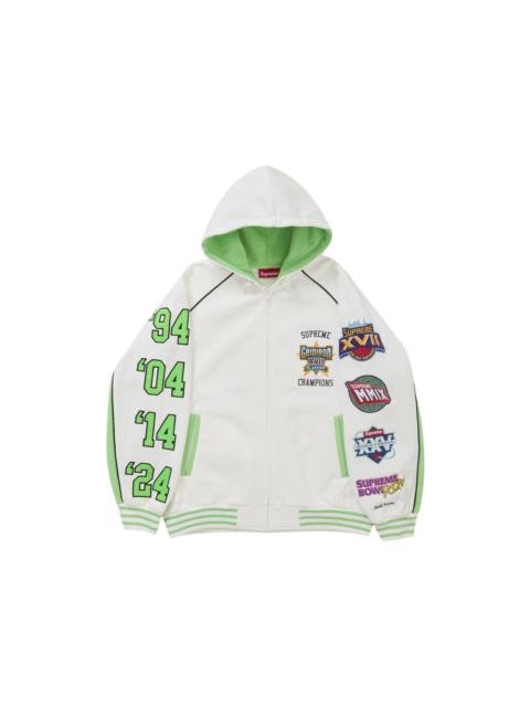 Supreme Supreme Playoffs Zip Up Hooded Sweatshirt White