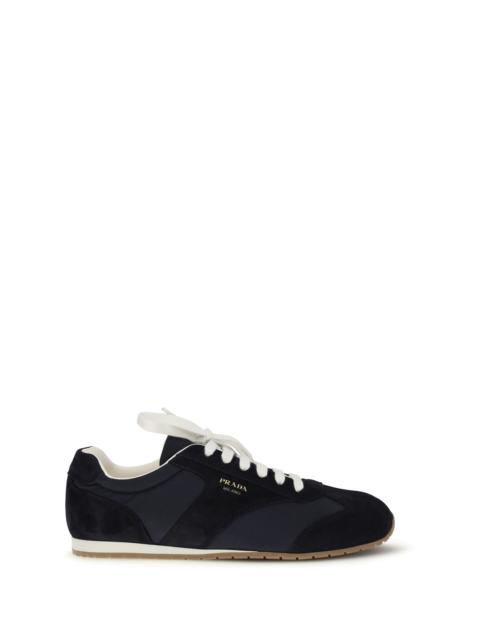 Prada Prada Suede And Fabric Sneakers