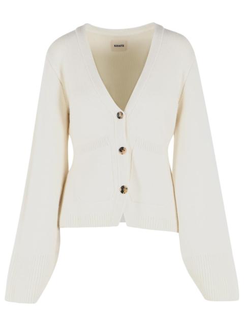 KHAITE Khaite Scarlet Ivory Cashmere Cardigan Women