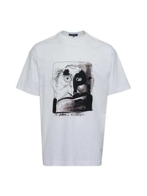 Comme des Garçons Homme Cotton Jersey Garment Print T-Shirt