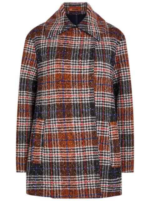 Missoni Missoni Double-breasted Tartan Wool-blend Peacoat