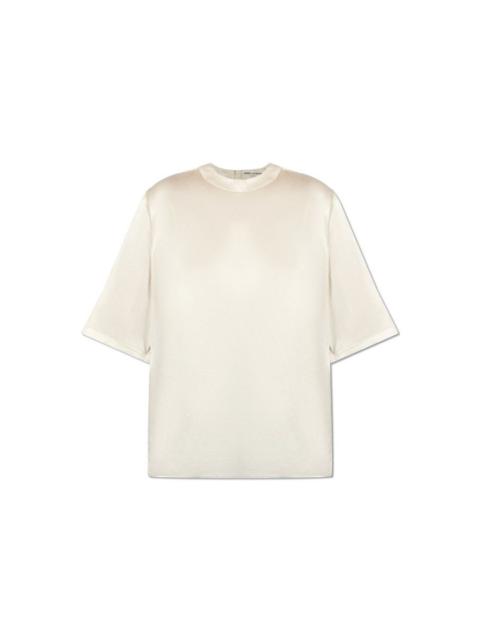 SAINT LAURENT SAINT LAURENT Cream Silk Shirt New & Authentic (Women's size