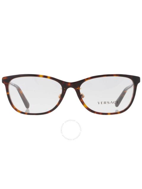 Versace Demo Square Ladies Eyeglasses VE3297D 108 55
