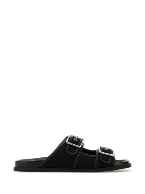 Gucci Men Gg Fabric Slippers