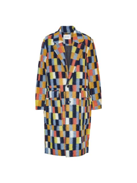HENRIK VIBSKOV FLAT COAT - BRUSHED SQUARES