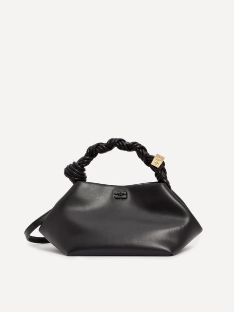 GANNI Bou Black Knotted Handle Bag