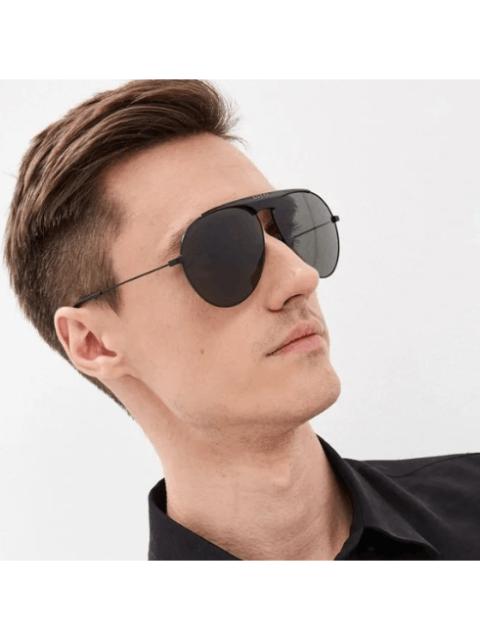 GUCCI NEW GUCCI GG0908S 004 UNISEX BLACK AVIATOR SUNGLASSES GUCCI