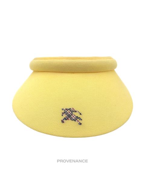 Burberry Knight Logo Golf Visor - Yellow Nova Check