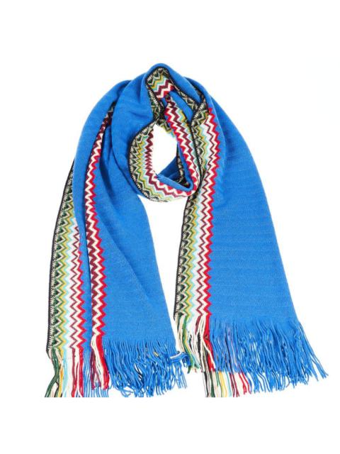 Missoni Missoni Blue Wool Scarf