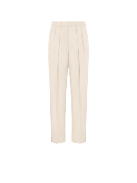 TOM FORD WOOL CASHMERE SILK REPS DOUBLE PLEAT PANT