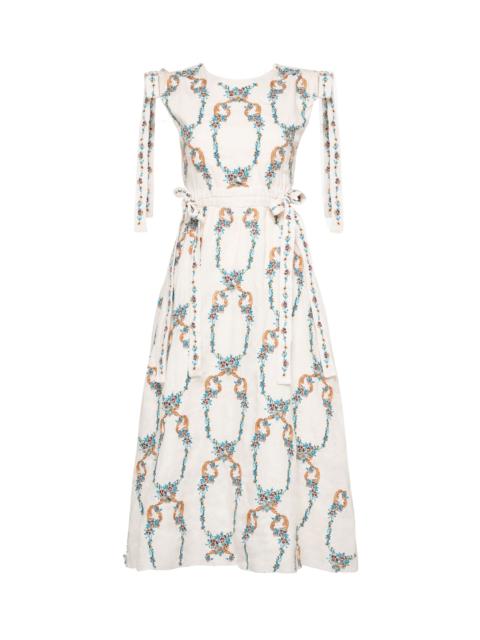 Agua by Agua Bendita Guaguanco Florero Midi Dress