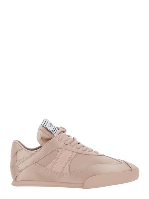 Chloé Chloé Women 'Kick' Pink Sneaker With Logo Patch On The Tongue And Logo Lettering On The Back In Fabr
