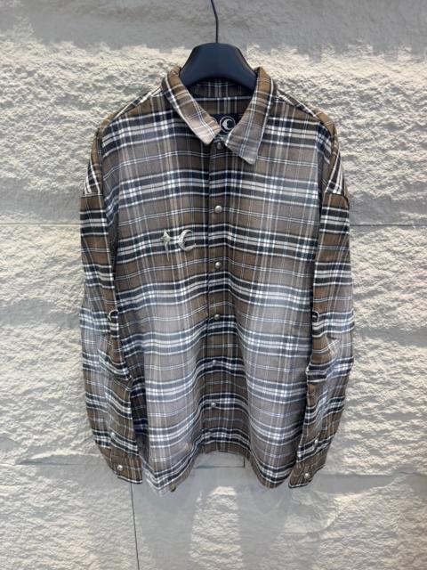 Thug Club Thug Club Arab Sword Flannel Shirt In Brown