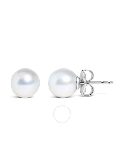 Other Designers Haus of Brilliance 14K White Gold 4.5-5MM Cultured Freshwater Pearl Solitaire Stud Earrings