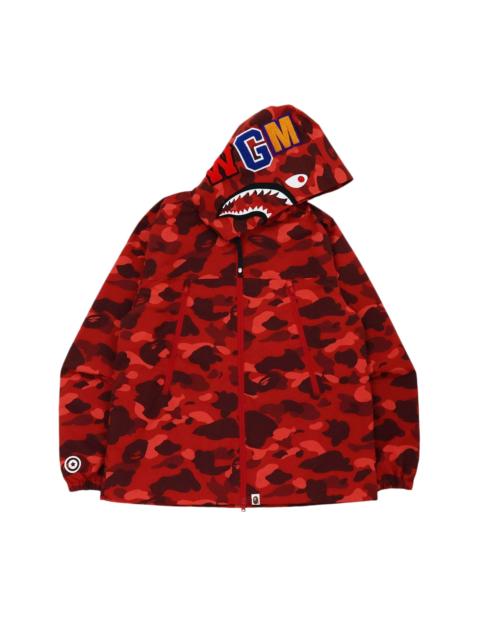 A BATHING APE® BAPE Color Camo Shark Hoodie Jacket 'Red'