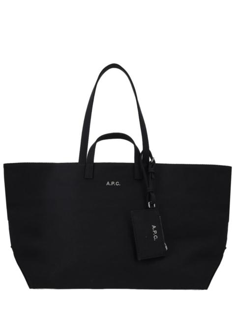 A.P.C. BORSA TOTE LE DRUMMER IN COTONE