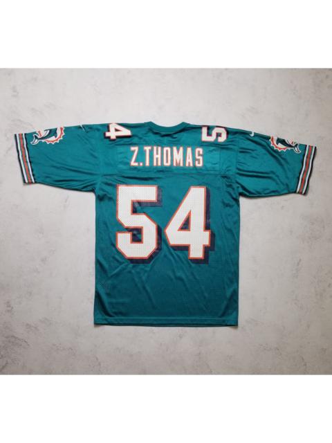 Nike VTG 90s Nike Zach Thomas Miami Dolphins NFL Teal Aqua Jersey