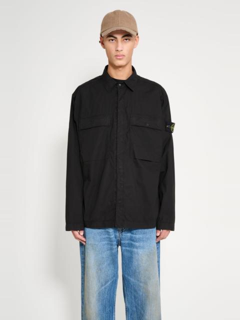 Stone Island STONE ISLAND COTTON OVERSHIRT BLACK