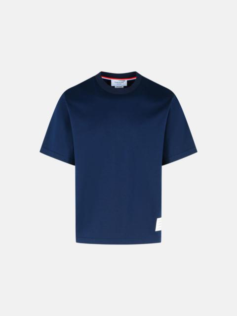 Thom Browne NAVY COTTON T-SHIRT
