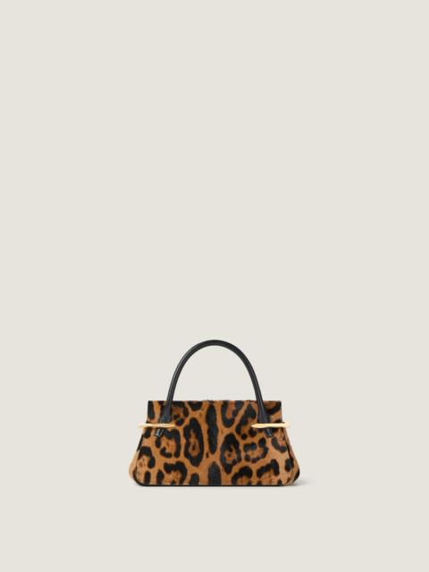 Givenchy MINI PINCH BAG IN PONY EFFECT LEATHER WITH LEOPARD PATTERN