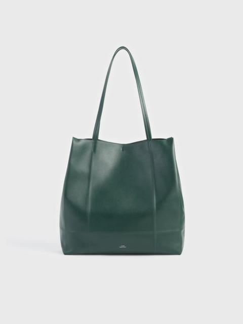 TOTEME Roam leather tote dark green - Preorder
