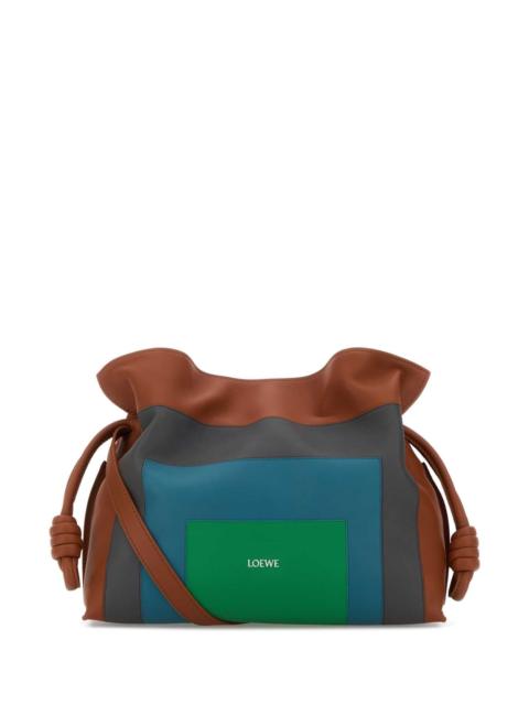 Loewe Loewe Women Multicolor Nappa Leather Loewe X Josef And Anni Albers Medium Flamenco Clutch