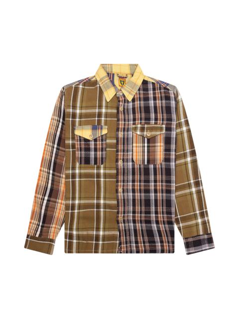 Human Made Human Made Crazy Check Long-Sleeve Shirt 'Yellow'
