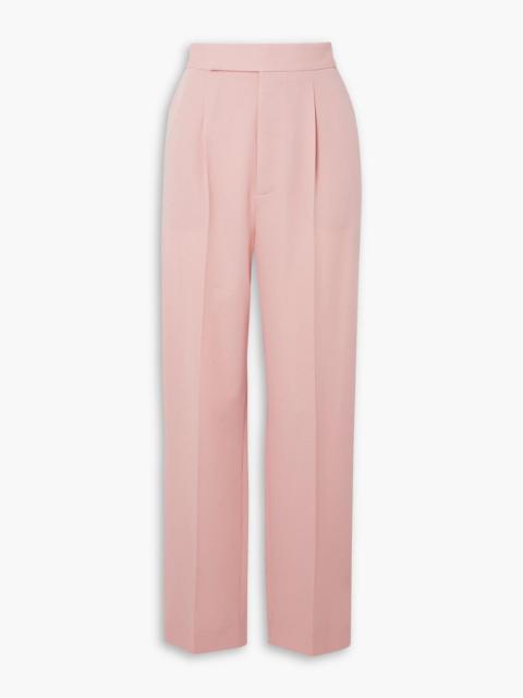 Other Designers Evanne pleated wool-twill straight-leg pants