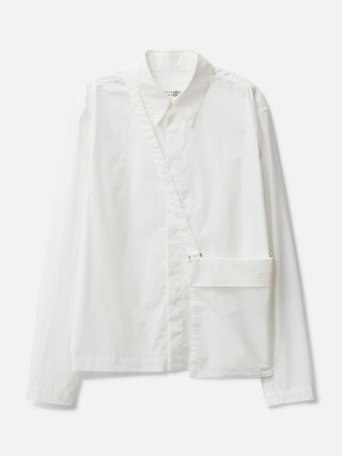 MM6 Maison Margiela POUCH EMBELLISHED COTTON SHIRT