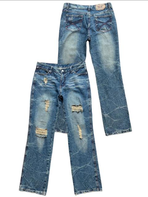 Other Designers Japanese Brand - Vintage Y2K M2368 Japanese Distressed Ripped Jeans 33x31