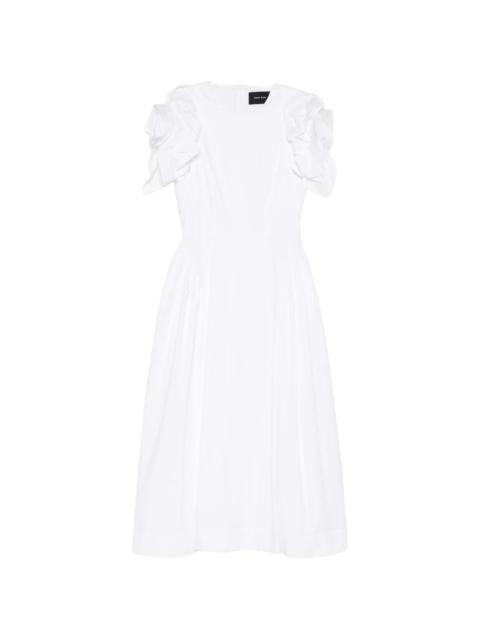 Simone Rocha Simone Rocha Round-neck Ruffled Midi Dress