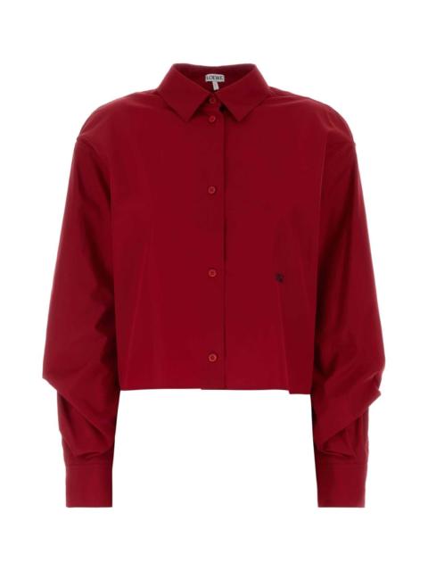 Loewe Loewe Women Red Poplin Shirt